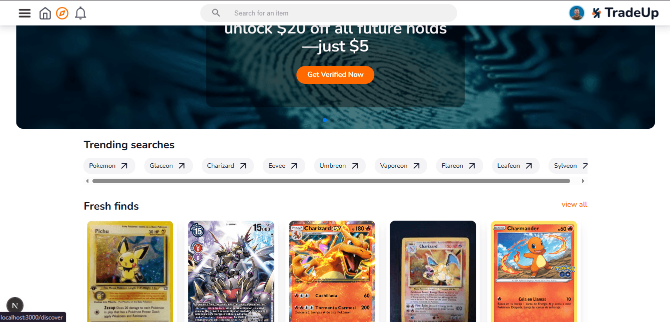 Trade UP clone preview